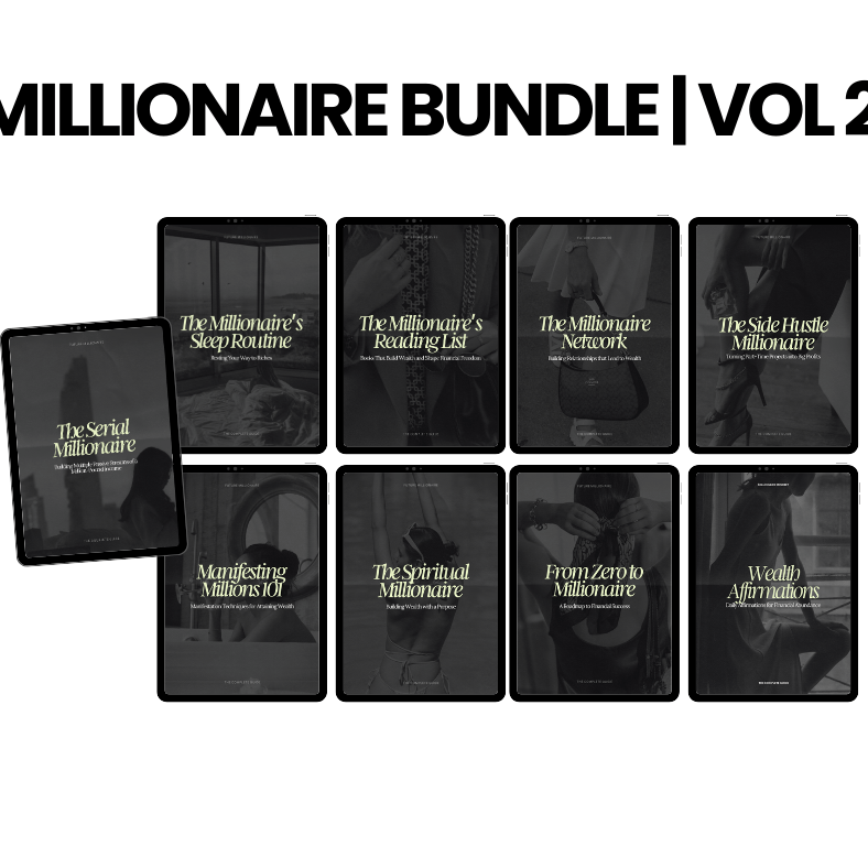 The Millionaire Vault Bundle | Wealth & Success Mindset That Millionaires Live By