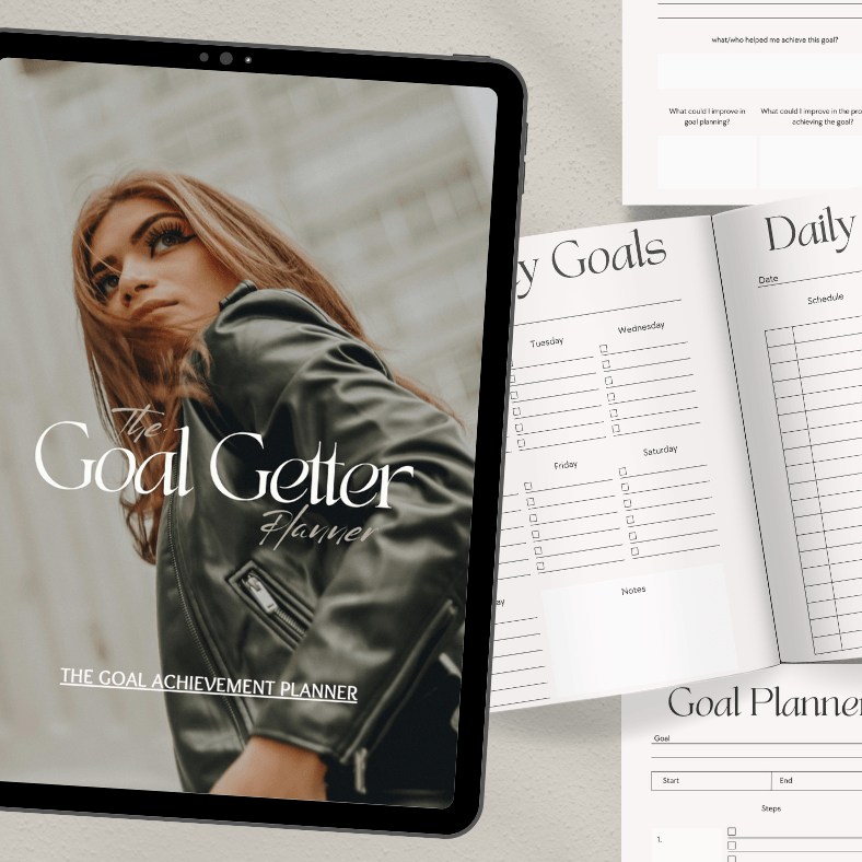 Goal Getter Planner | The Goal Achievement Planner | PLR/MRR