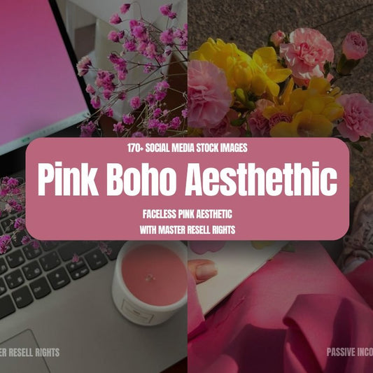 170 Pink Aesthetic Boho Images | PLR/MRR