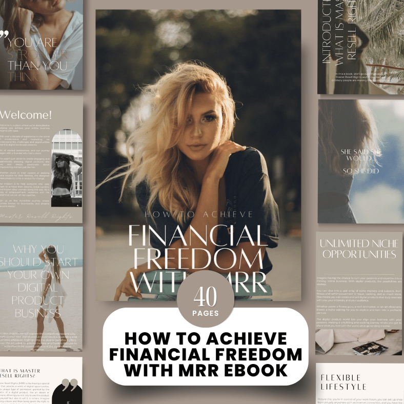 How to Achieve Financial Freedom with MRR |PLR/MRR FREE Guide Plus FREE Gifts