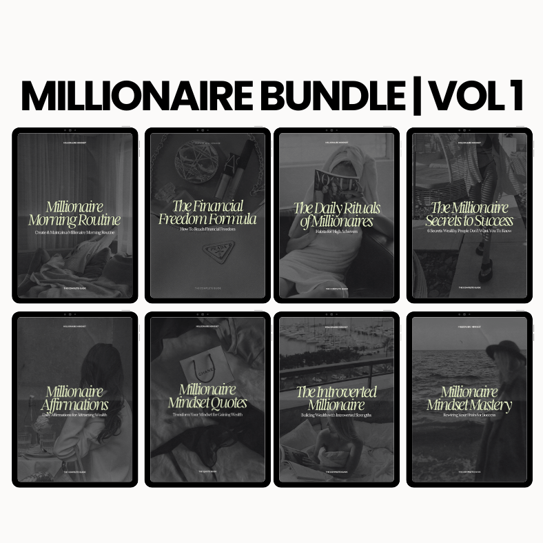 The Millionaire Vault Bundle | Wealth & Success Mindset That Millionaires Live By