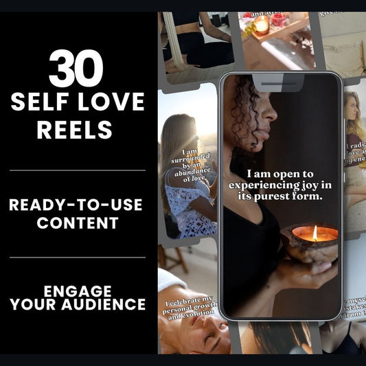 30 Self Love Reels With Content | PLR/MRR