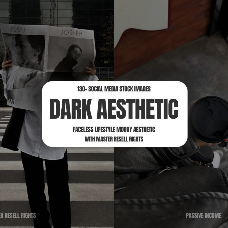 130 Faceless Social Media Images | Dark Aesthetic