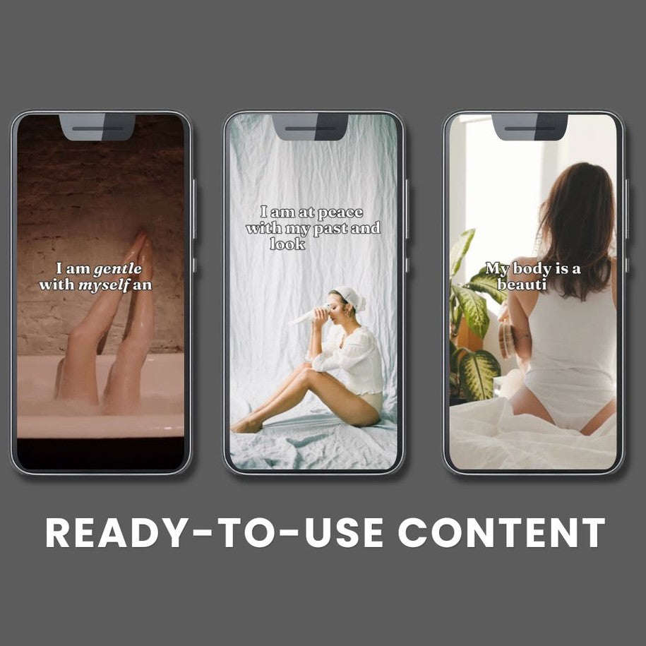 30 Self Love Reels With Content | PLR/MRR