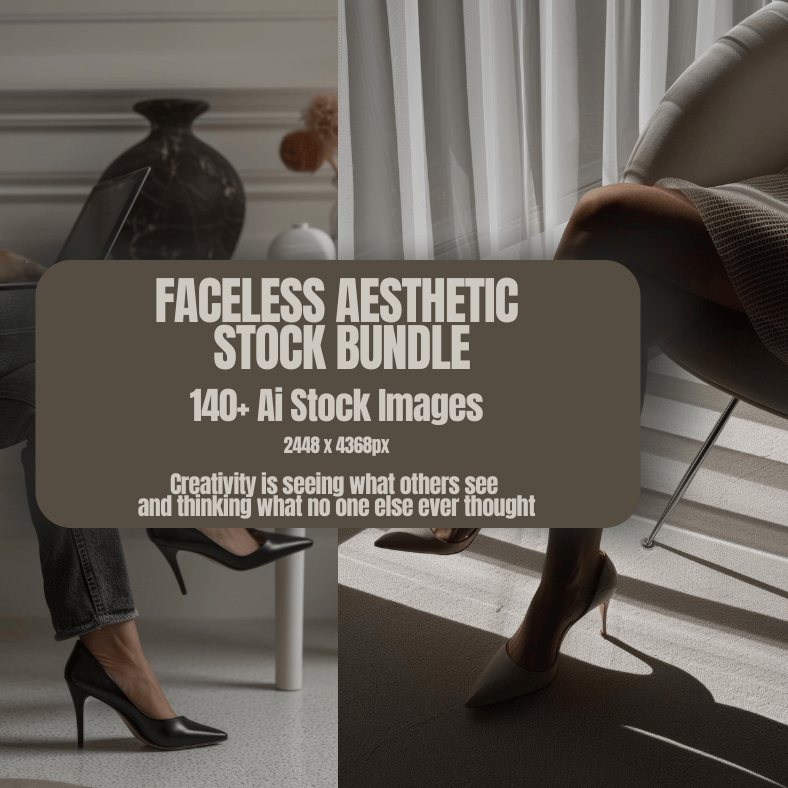 140 Faceless Aesthetic Images | PLR/MRR