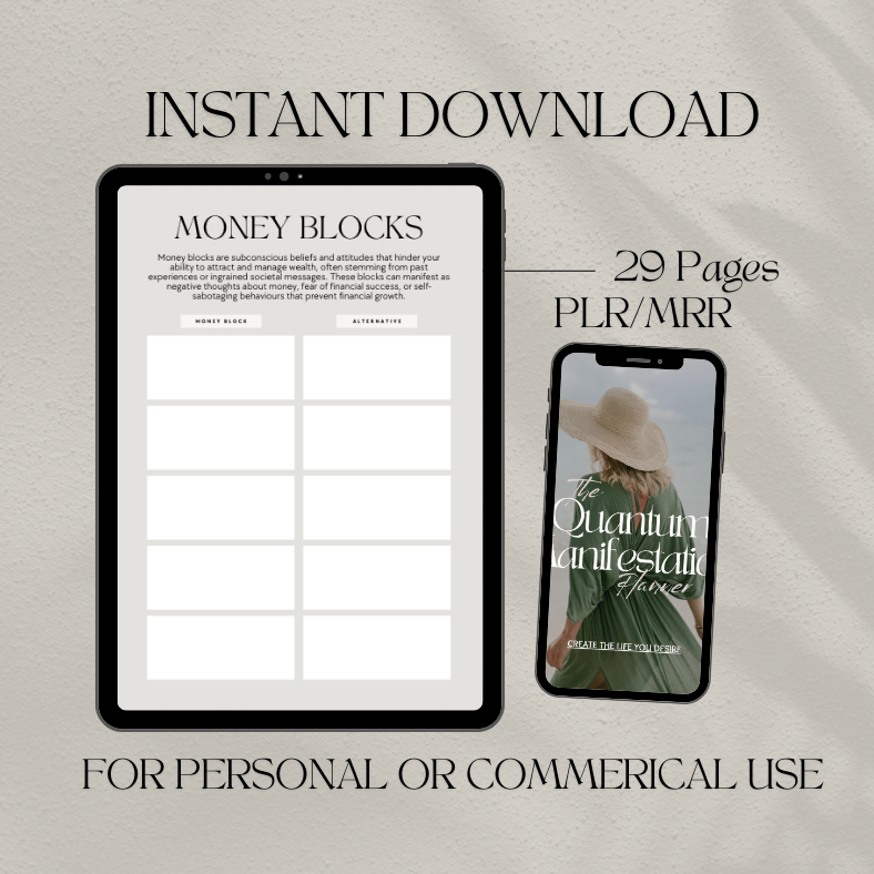 Quantum Manifestation Planner | Create The Life You Desire | PLR/MRR