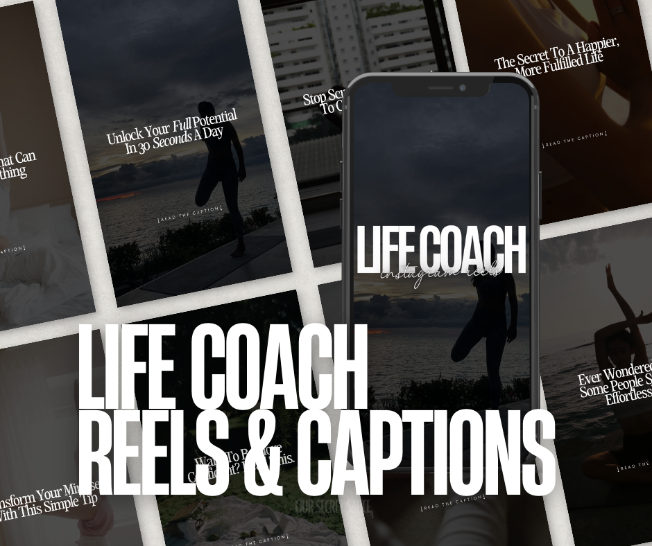 Boost your coaching content with ready-to-use Reels & captions. Fully editable in Canva with MRR + PLR rights to resell for profit.