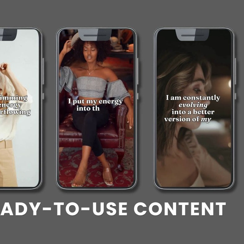 30 Affirmation Reels With Content | PLR/MRR