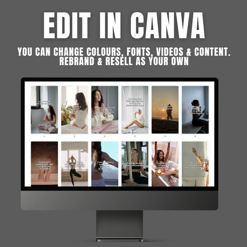 30 Self Love Reels With Content | PLR/MRR