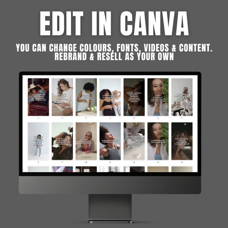 30 Affirmation Reels With Content | PLR/MRR