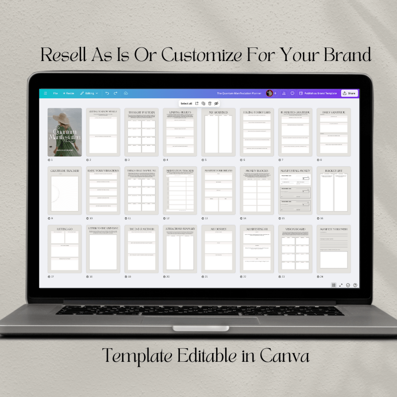 Quantum Manifestation Planner | Create The Life You Desire | PLR/MRR