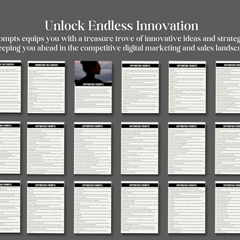 The Sales & Marketing Mastery | 500+ Plus ChatGPT Prompts & Photos