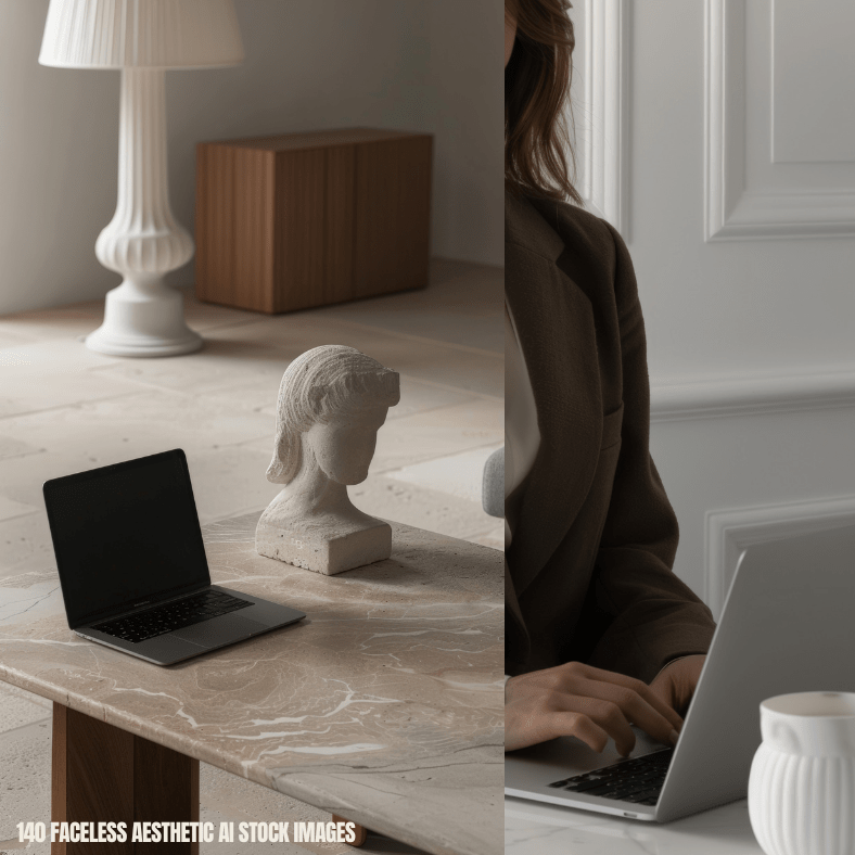 140 Faceless Aesthetic Images | PLR/MRR