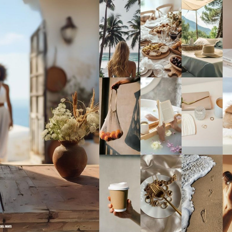 200+ Vanilla Boho Stock Image Collection— | PLR/MRR